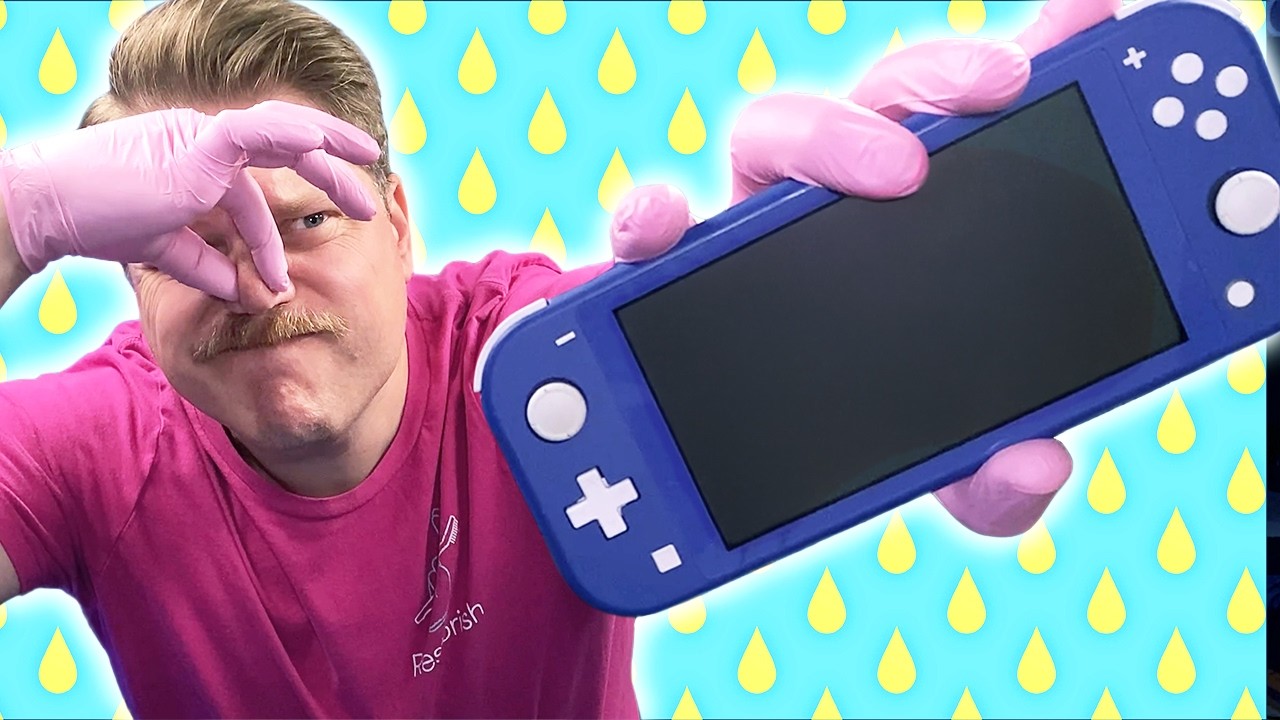 EXTREME Kid Pee Damaged Switch Lite - Restored(ish)
