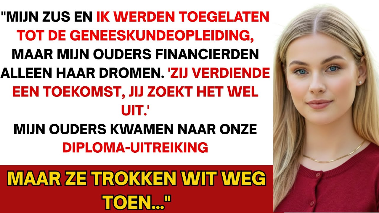 Mijn ouders betaalden mijn zus haar studie niet de mijne; bij mijn diploma-uitreiking verbleekten ze
