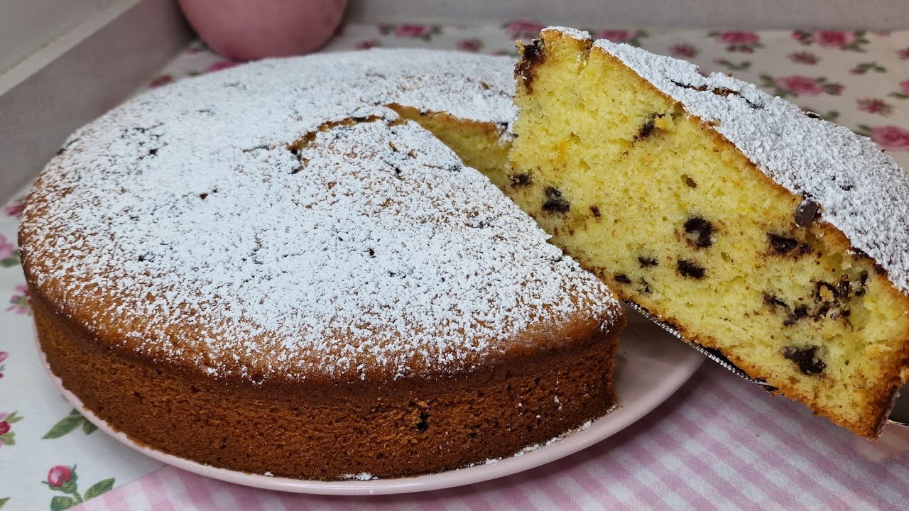 BIZCOCHO GRIEGO CON NARANJA Y CHOCOLATE. Súper jugoso y esponjoso! #recetas