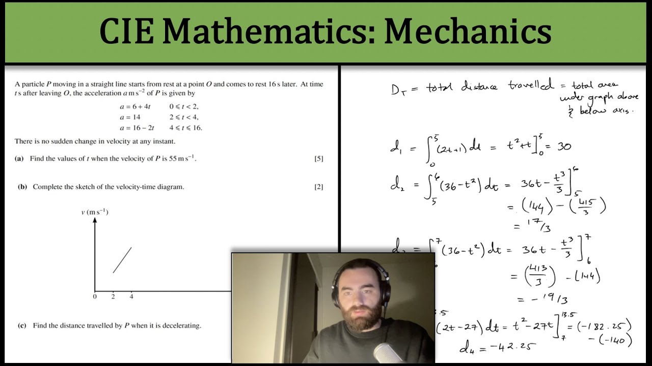 Exam Hack | CIE A-Level Maths | Mechanics | Differential/Integral Motion Question