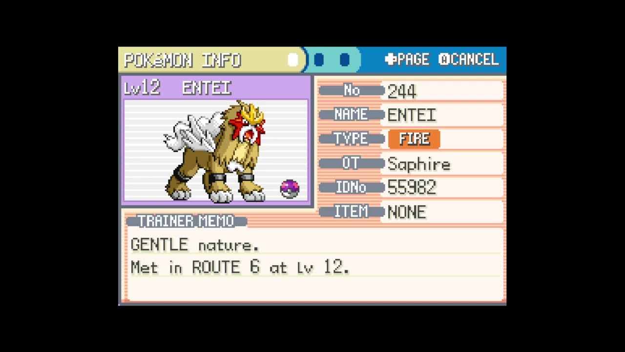 How to get Entei in Pokemon LeafGreen