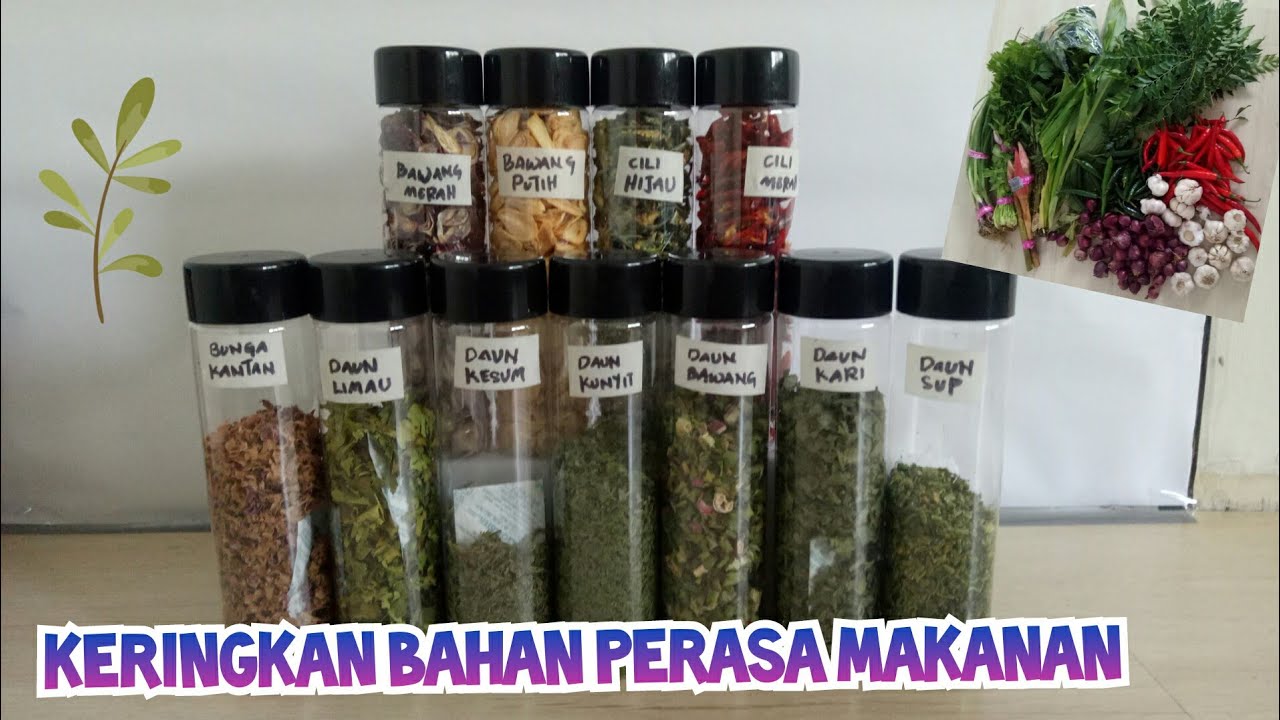 Keringkan Bahan Perasa Makanan | Condiment | Dehydrated Food