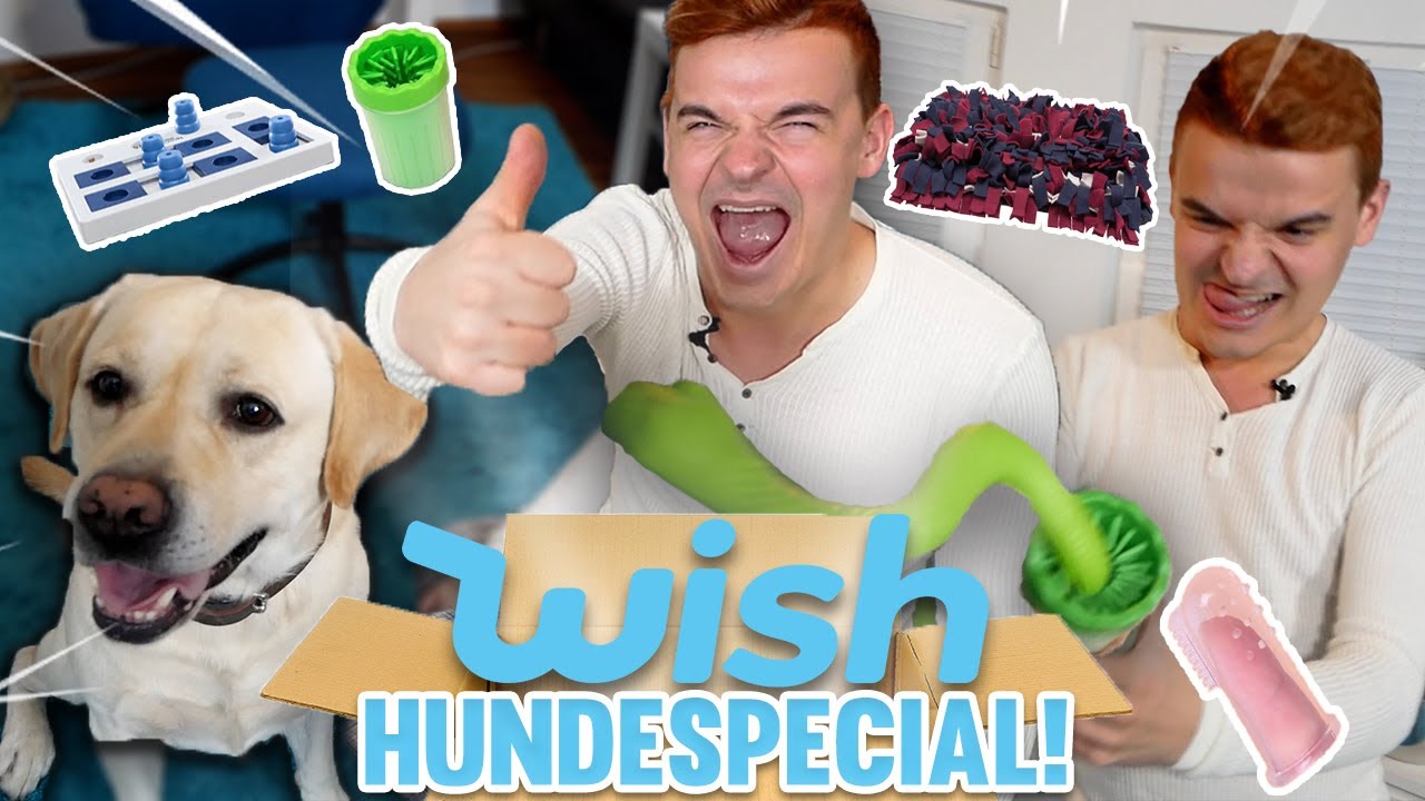 Tourette und Hund TESTEN die VERRÜCKTESTEN WISH PRODUKTE FÜR den HUND!(Wendler Edition)