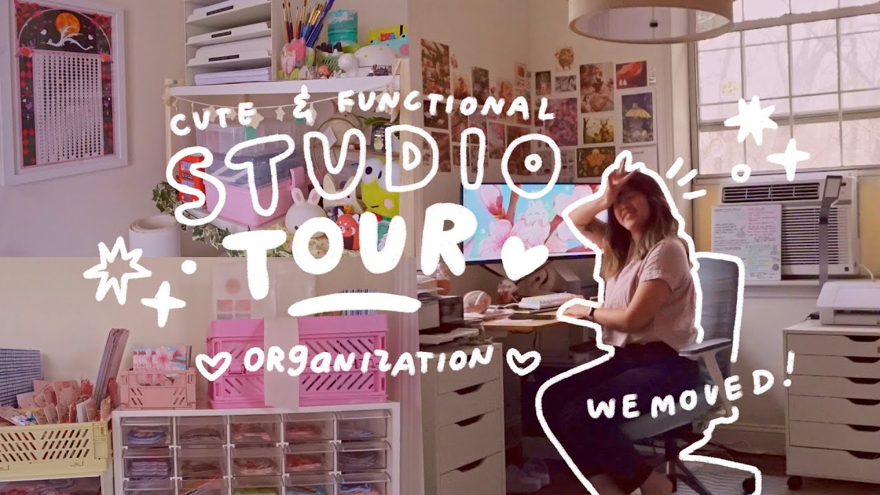 home art studio tour ✿ cute, functional & organized in nyc