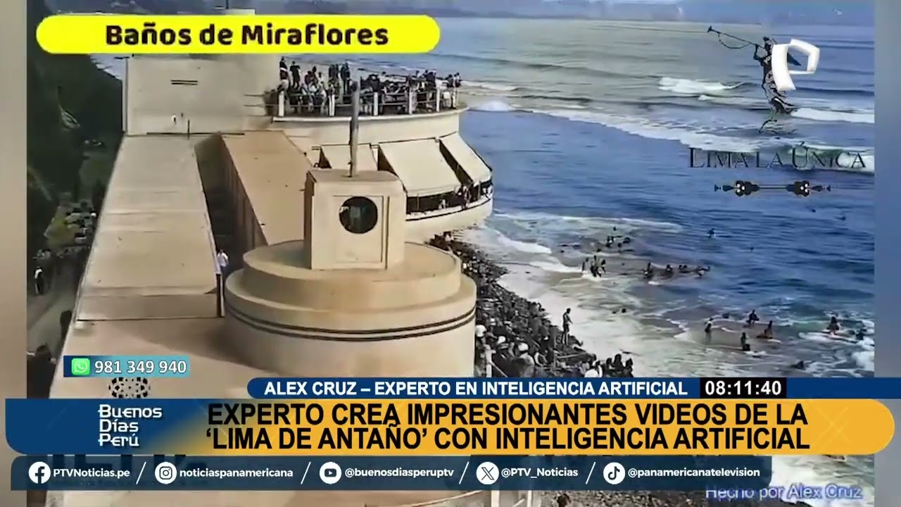 ¡Impresionantes imágenes!: Lima de antaño es recreada con Inteligencia Artificial