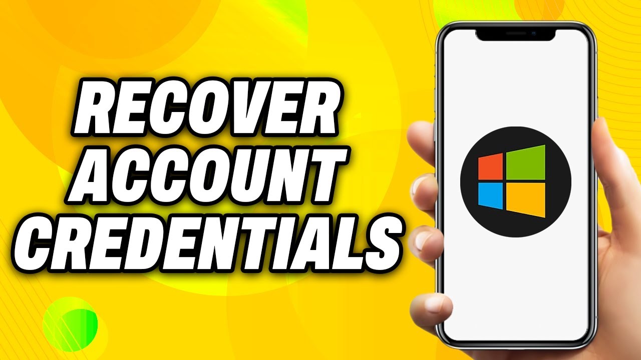 How To Recover Microsoft Account Credentials - Quick Fix