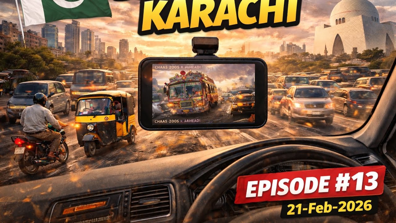 Calm Driving in Karachi with Original Sound | DashCam Video | Ep 13