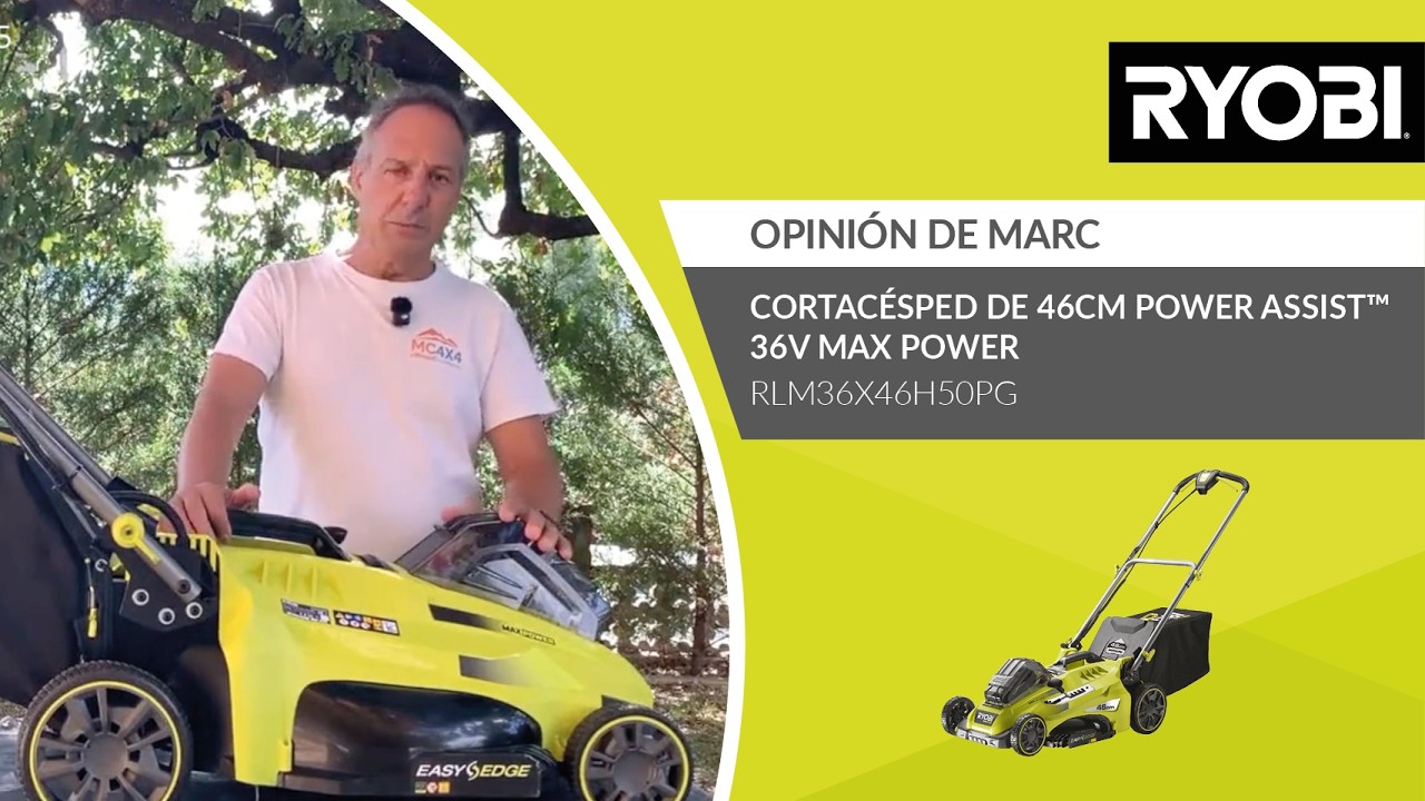 Cortacésped de 46cm POWER ASSIST™ 36V MAX POWER : Opinión de Marc - RYOBI®