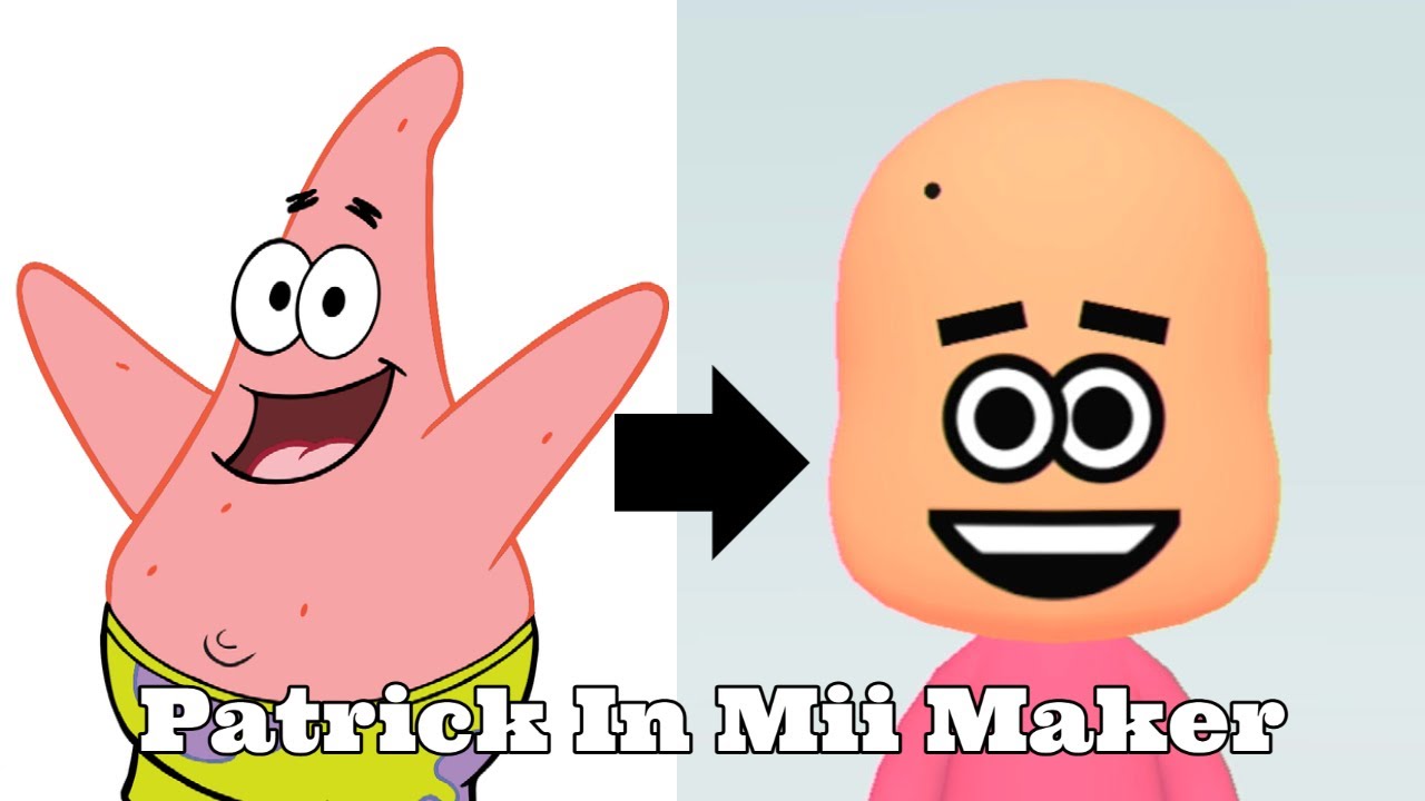 How To Make Patrick In Mii Maker