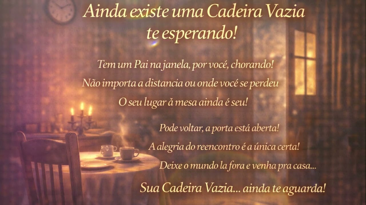 CADEIRA VAZIA: O louvor para quem ora pela volta de um filho ou restauração da família 🕊️🏠😭