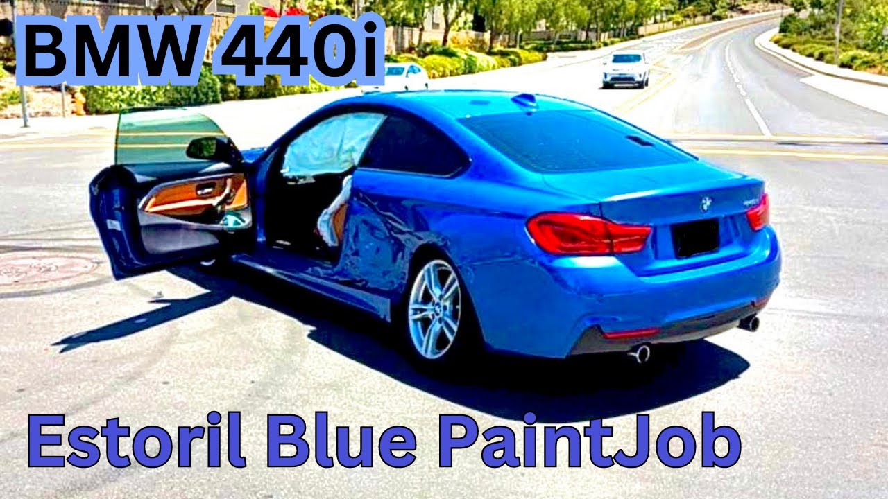 Painting a Crashed BMW 440i - Estoril Blue Metallic