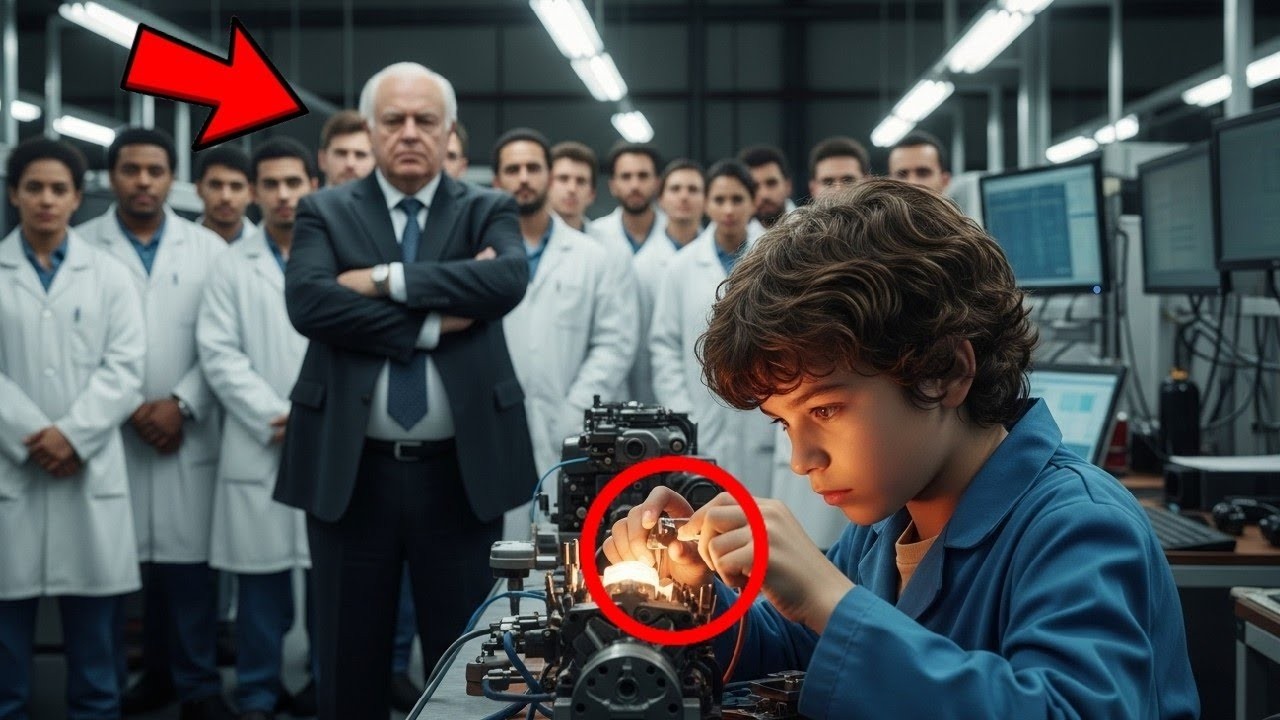 „Meine 20 Ingenieure haben versagt!“ schrie der CEO… Dann trat der Junge vor.