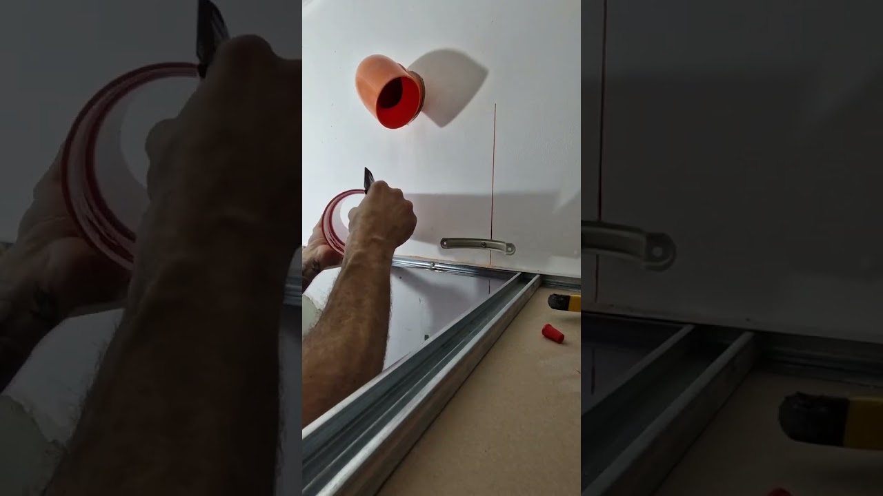 come realizzare una predisposizione tubo cappa cucina. #construction #renovation #edilizia #cantiere