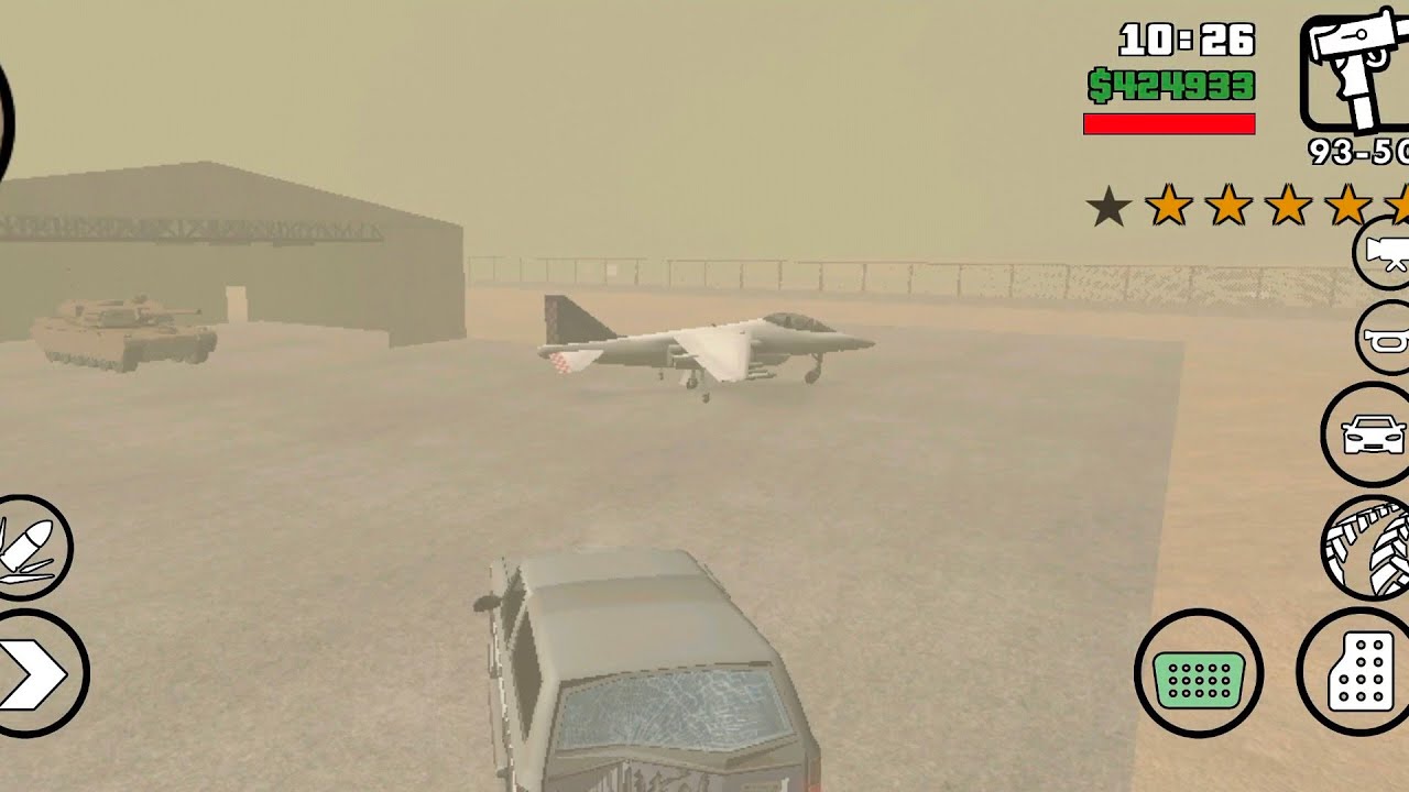 Stole Army Jet in GTA SANADREAS