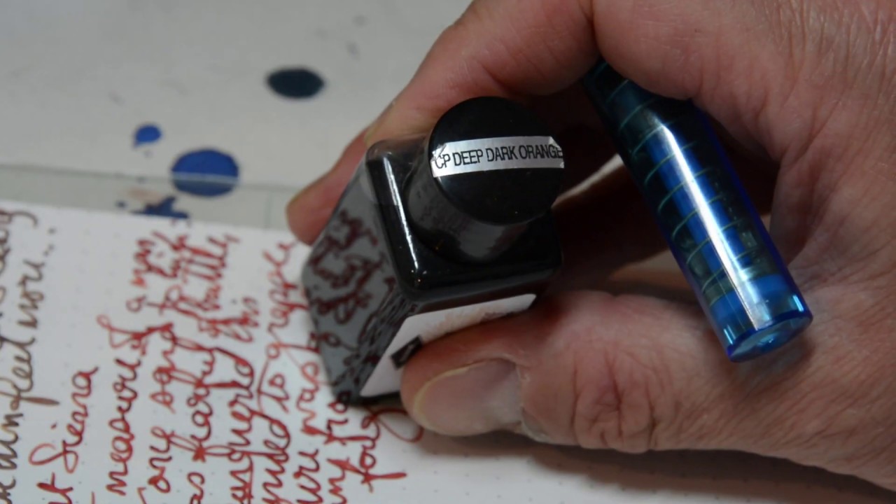 Ink Comparison: Orange & Brown Diamine