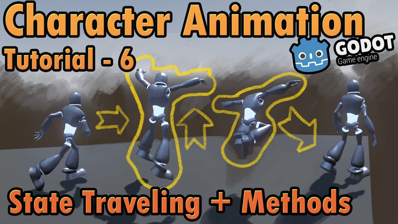 Godot 3D Character Animation 6 - State Transitions and Calling Methods