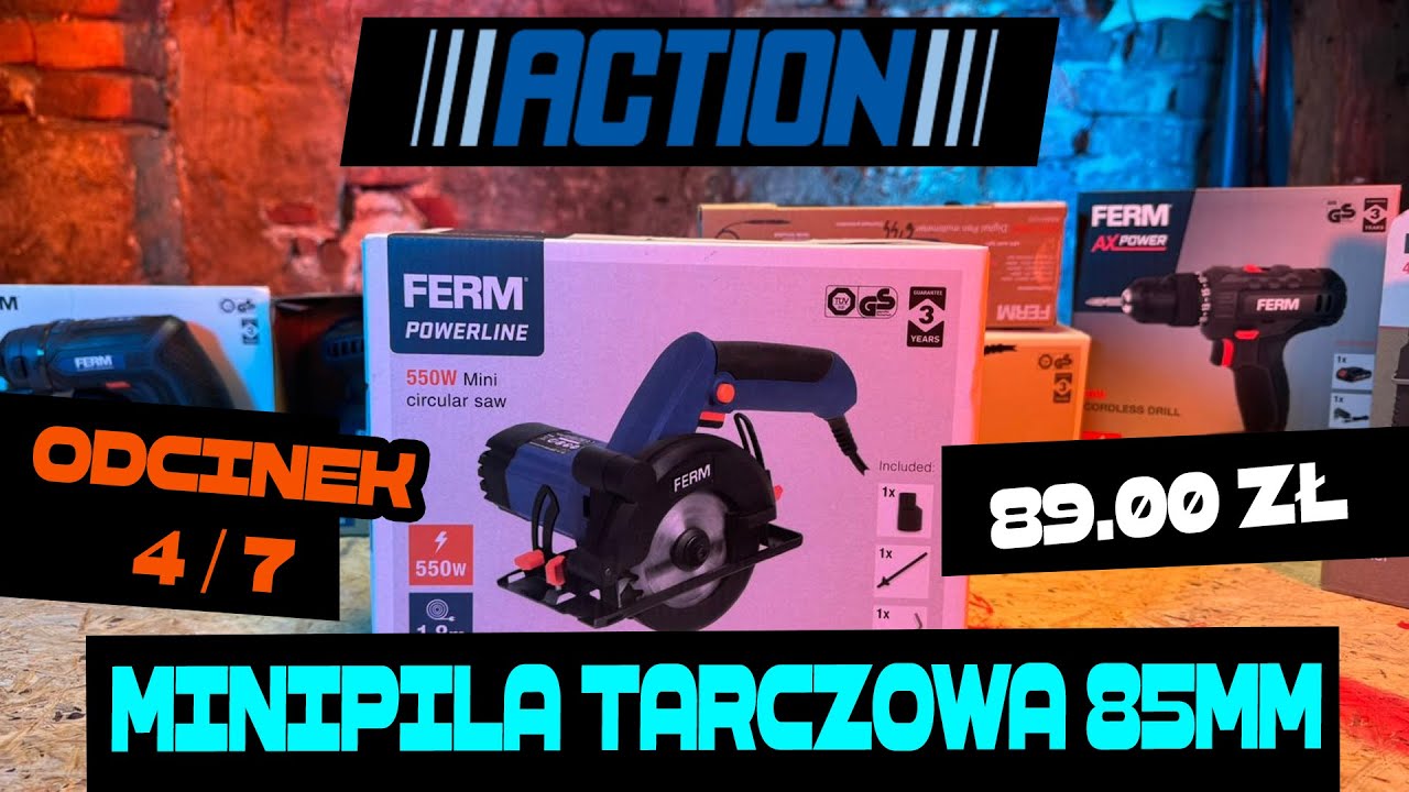 MINI PILA TARCZOWA z ACTION *masakra*