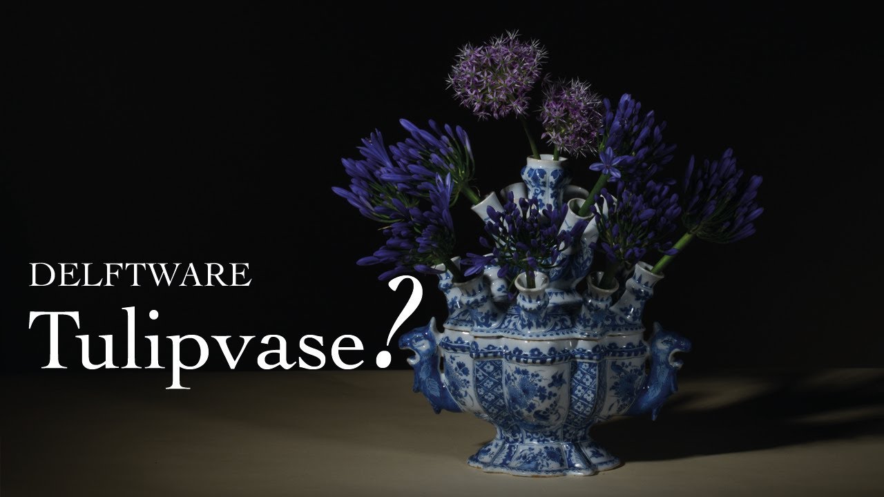 Delftware Flower Vase (Tulipvase?) (D2118)