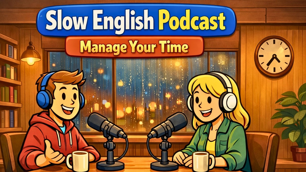 Easy English Listening Practice | Let's Talk about Managing Your Time | Slow English Podcast