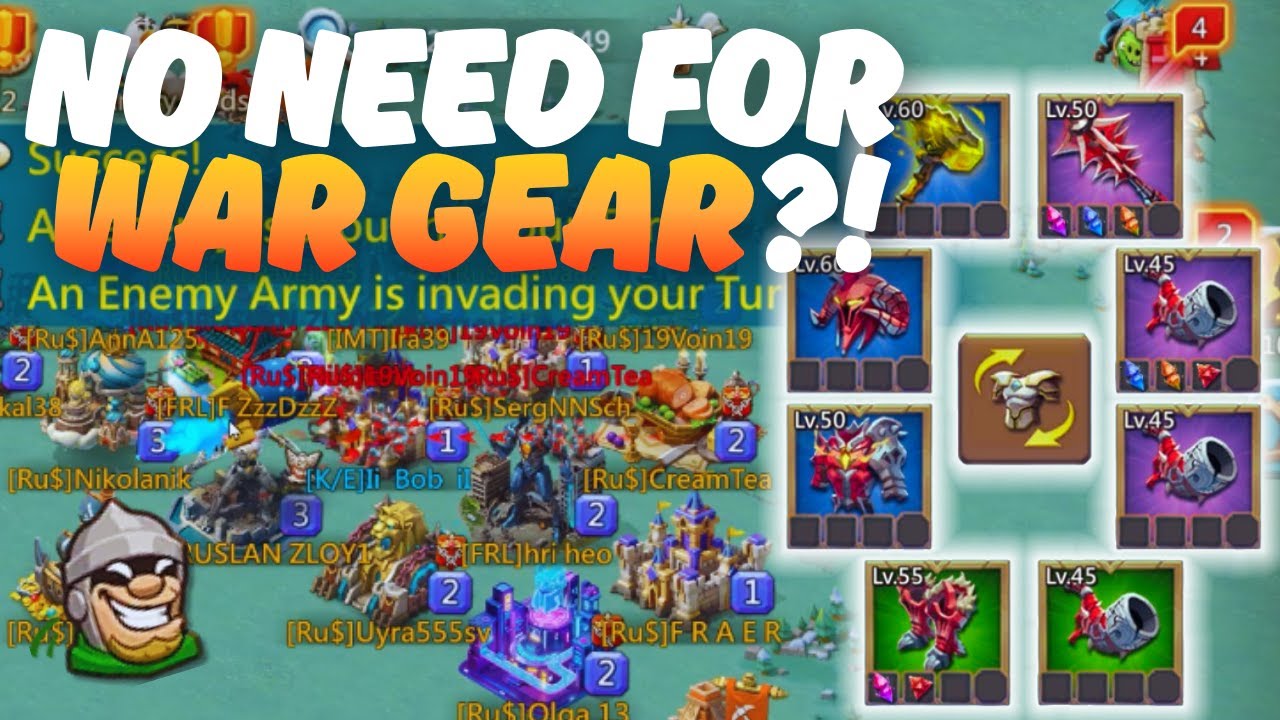 Lords Mobile - Rally Trapping for the First Time!!! Defending 4 rallies in MH gear??!