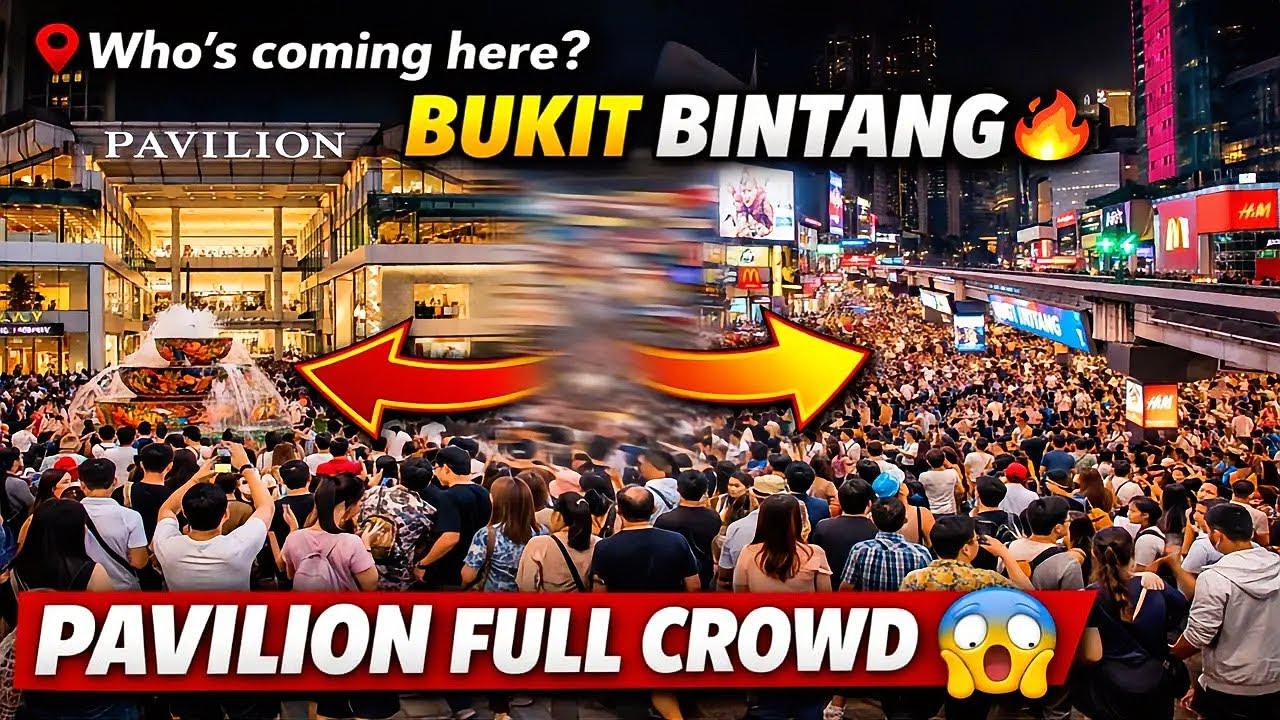 Who's Coming Today In  Pavilion KL? Acrobatic Lion Dance In Bukit Bintang CNY Walking Tour😳😱🔥 