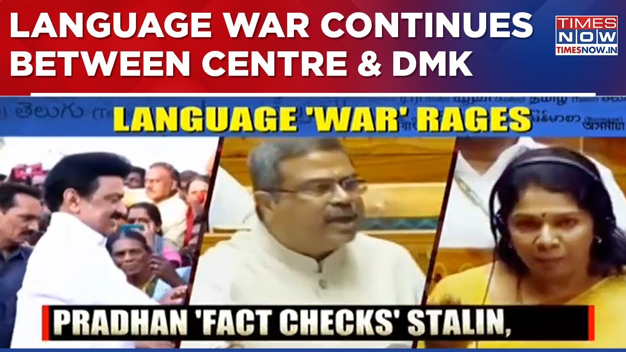 Language War Continues Inside & Outside Parliament As DMK & BJP Leaders Double Down Attack Over NEP