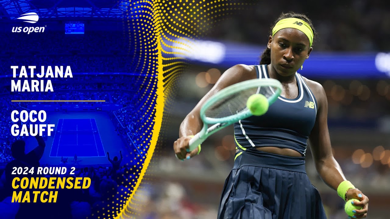 Tatjana Maria vs. Coco Gauff Condensed Match | 2024 US Open Round 2
