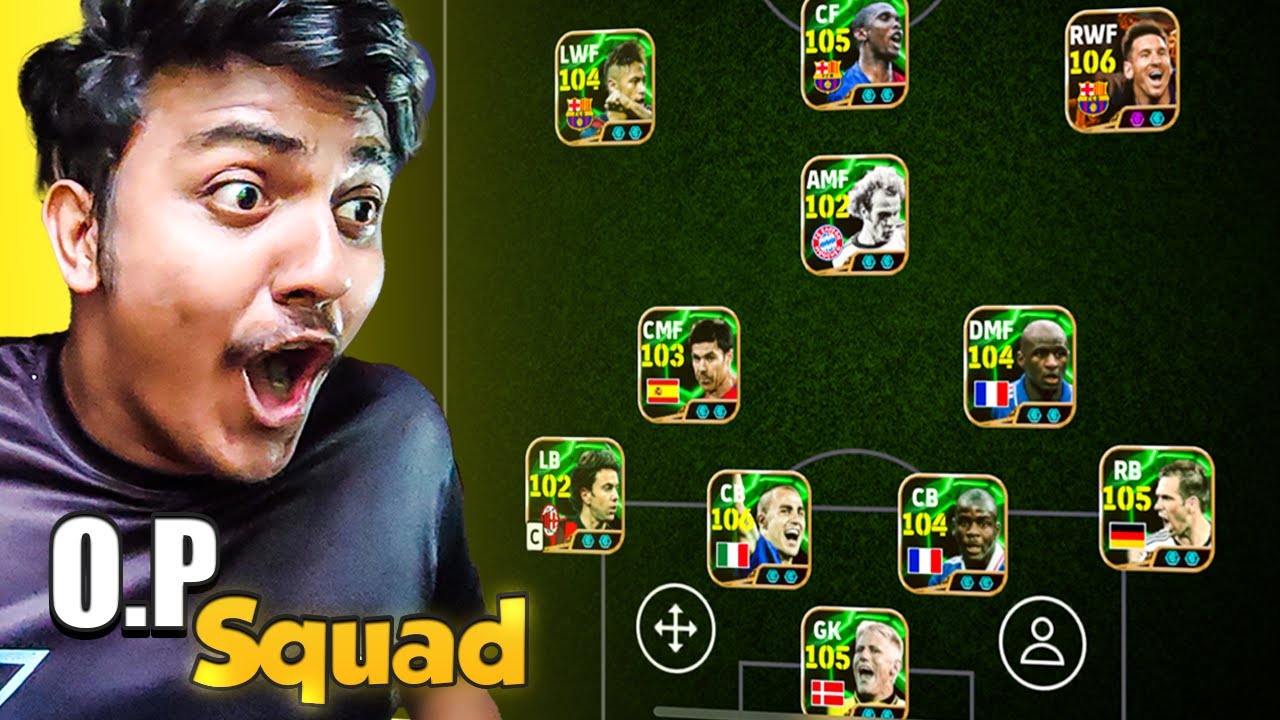 Я использовал Full Double Booster Squad🔥Efootball Mobile