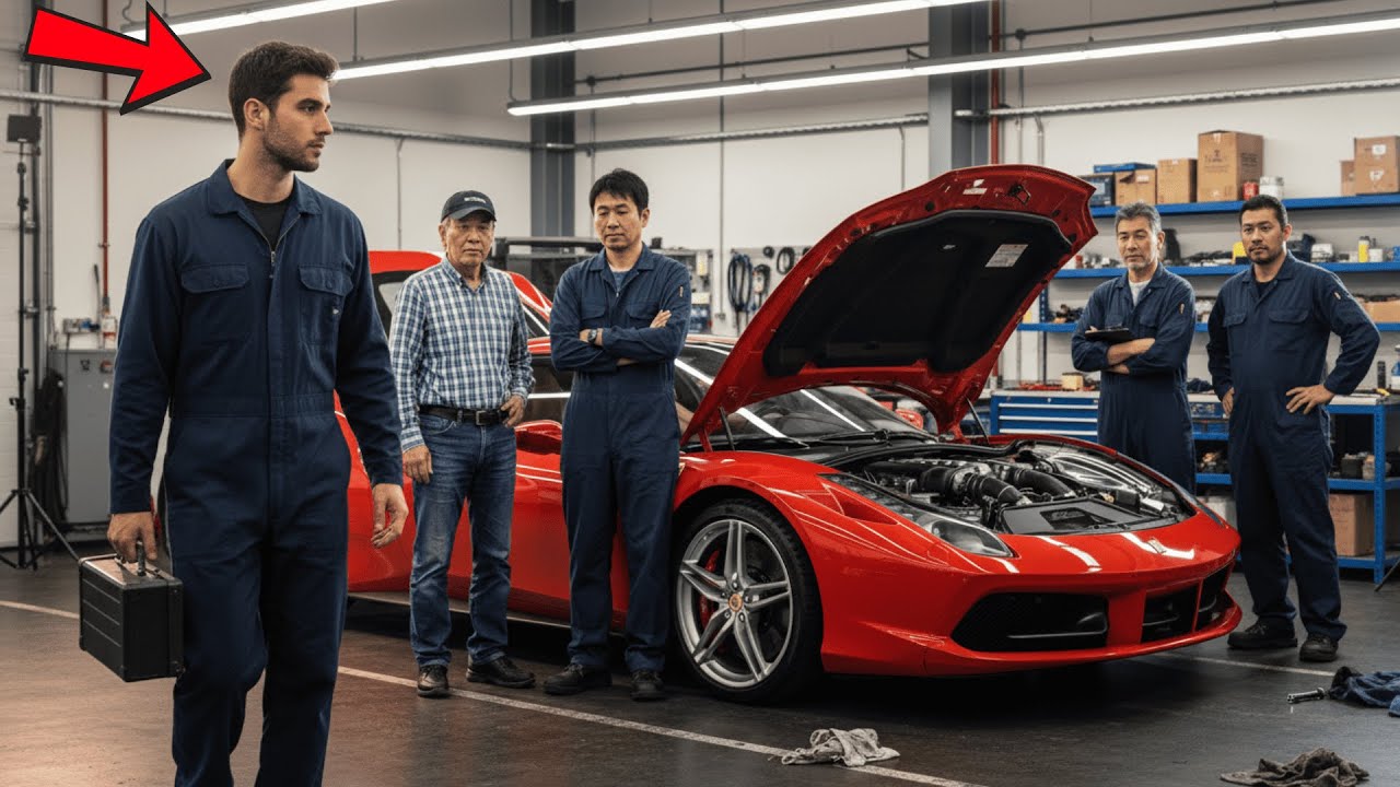 Ni Los Mecánicos Japoneses Pudieron Arreglar La Ferrari... Hasta Que Llegó Mecánico Desempleado...