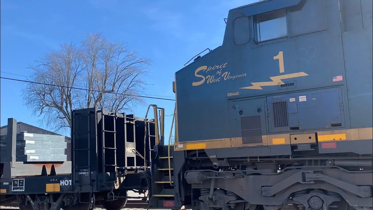 CSX 1 &ldquo;Spirit of West Virginia&rdquo; trails (Fostoria, OH) 3/14/21