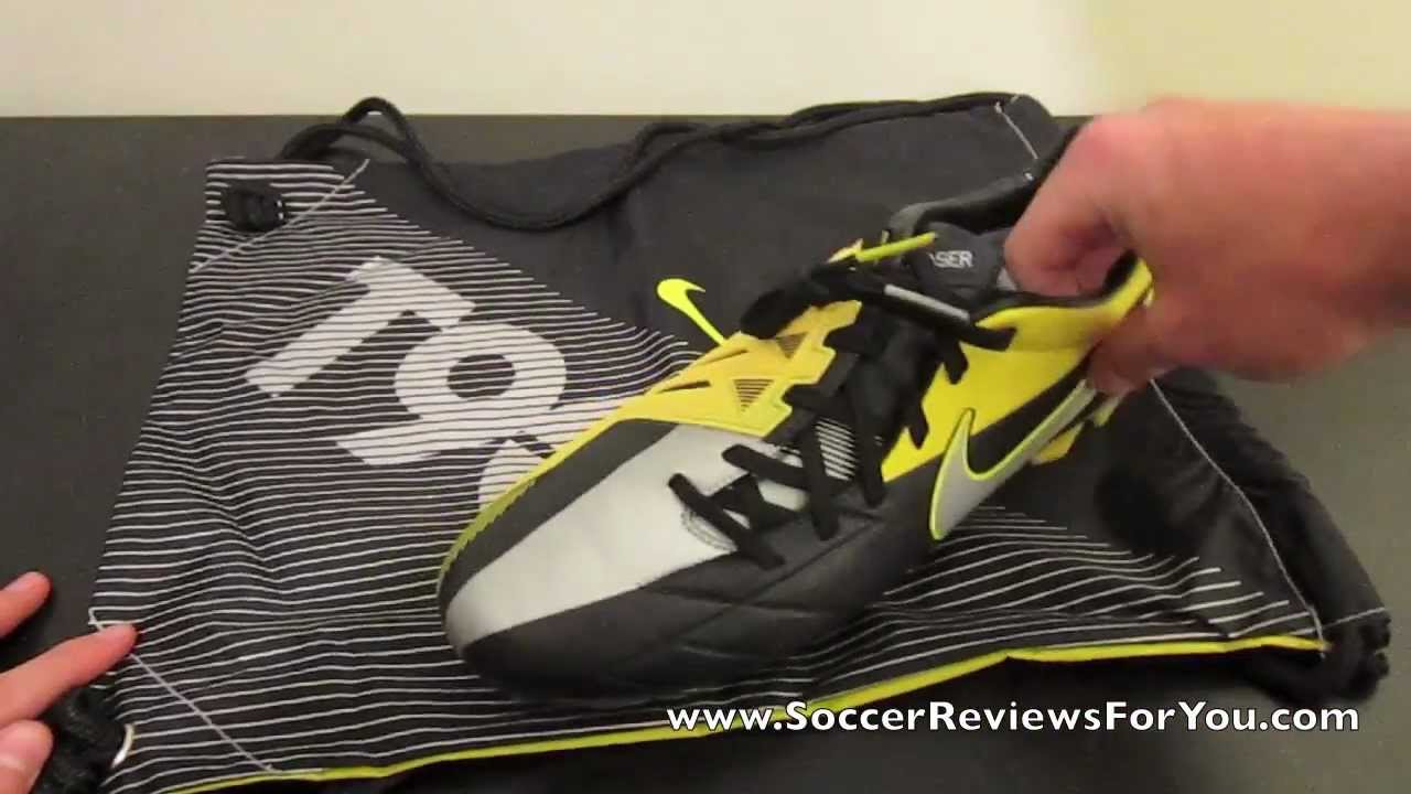Nike T90 Laser IV Kanga-Lite Black/Metallic Luster/Tour Yellow - UNBOXING
