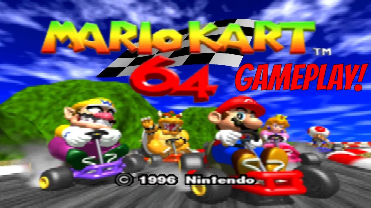 [PG] Mario Kart 64 N64 (Nintendo 64) - Mushroom Cup 50cc Longplay!
