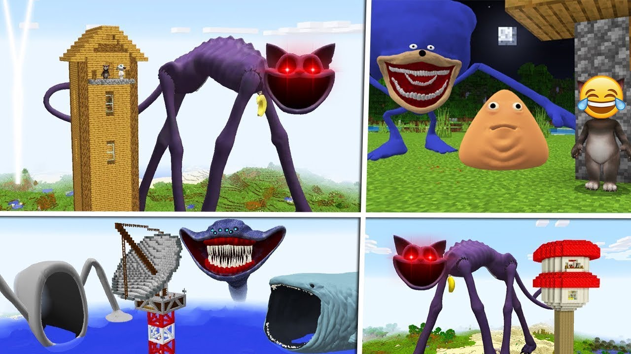 COMPILATION OF BEST SHIN GIANT MONSTERS 😱😱 in Minecraft | Minecraft Horror |