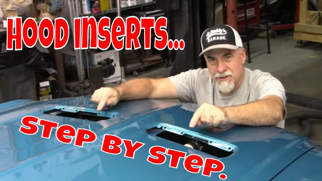 Mustang hood inserts. Jade part 104.