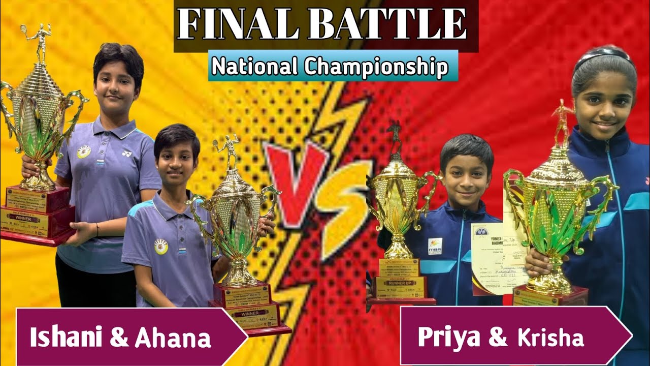 GD U11 | Finals | 4th Mini National Badminton Championship 2025 | Vadodara, Gujarat 