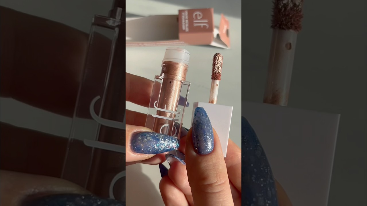 Liquid Metallic Eyeshadow | Moon🌙 #eyeshadow #liquideyeshadow  #elfcosmetics #affordablemakeup
