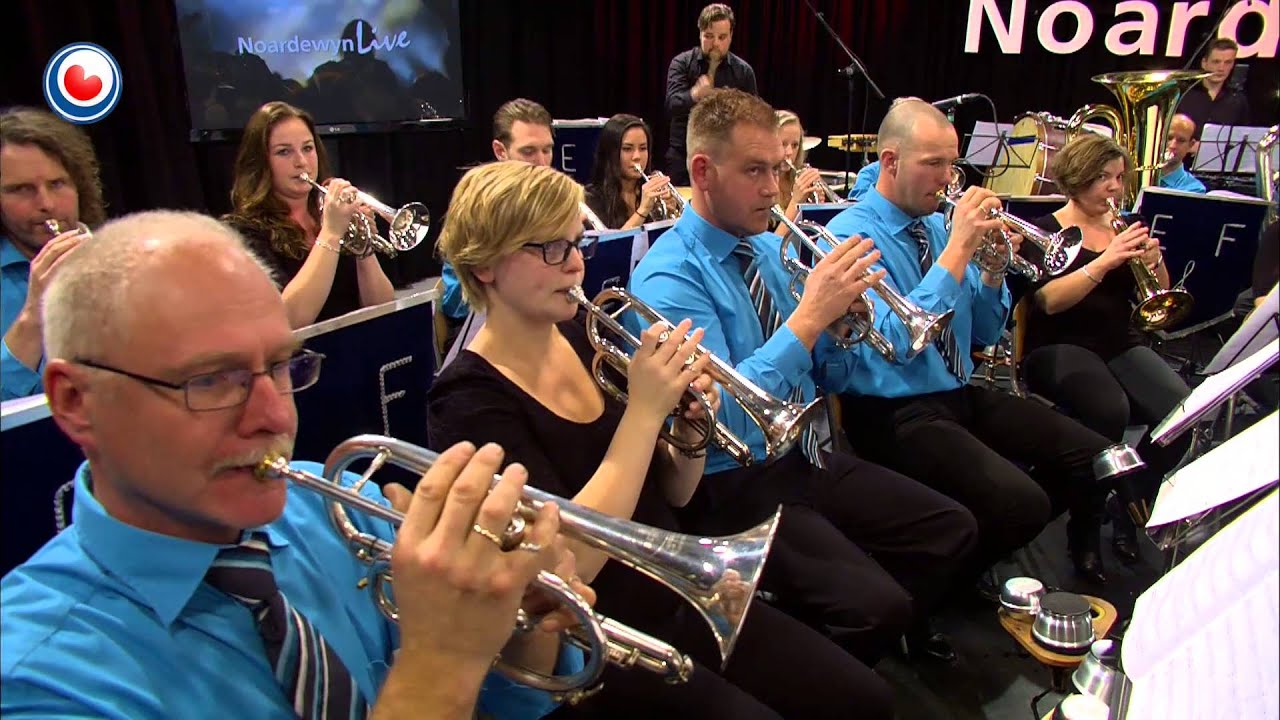 Brassband Excelsior Ferwert yn Noardewyn Live Omrop Fryslân