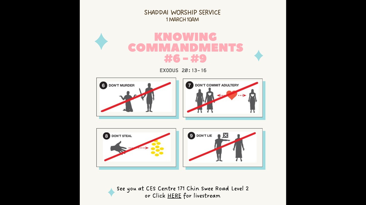 1 Mar - Knowing Commandments #6-#9