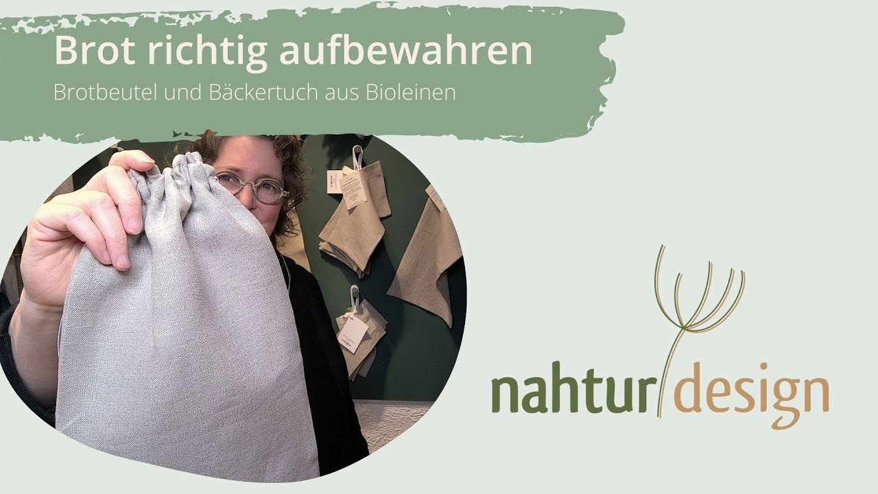Brot richtig aufbewahren - Brotbeutel aus Bioleinen