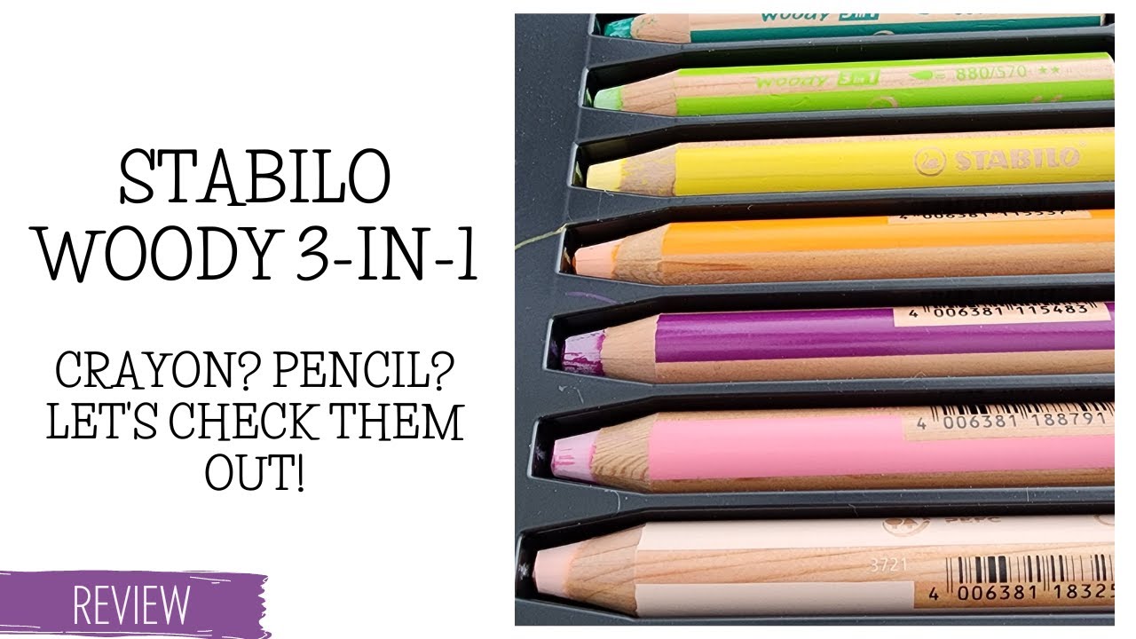 How Do Stabilo Woody 3-in-1 Crayons Hold Up? Let's Review!