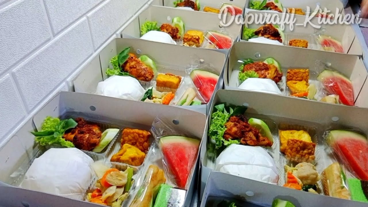 IDE MENU BUKA PUASA // 30 PORSI NASI BOX DAN SNACK// AYAM PANGGANG BUMBU RUJAK @Dapurafif
