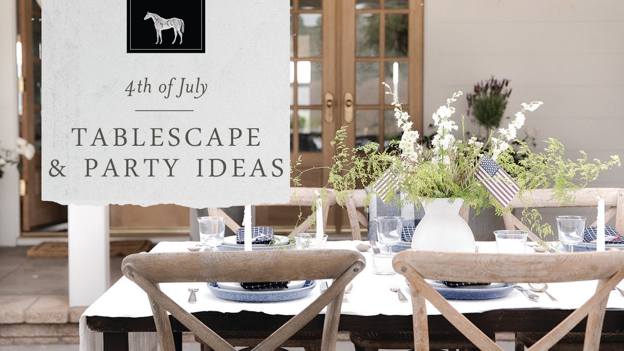 4th of July Party Ideas: Table & Centerpiece