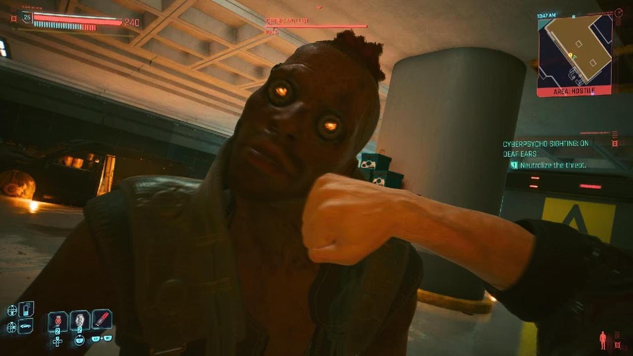 Cyberpunk 2077 How to deal with Cyberpsychos (works on any difficulty)