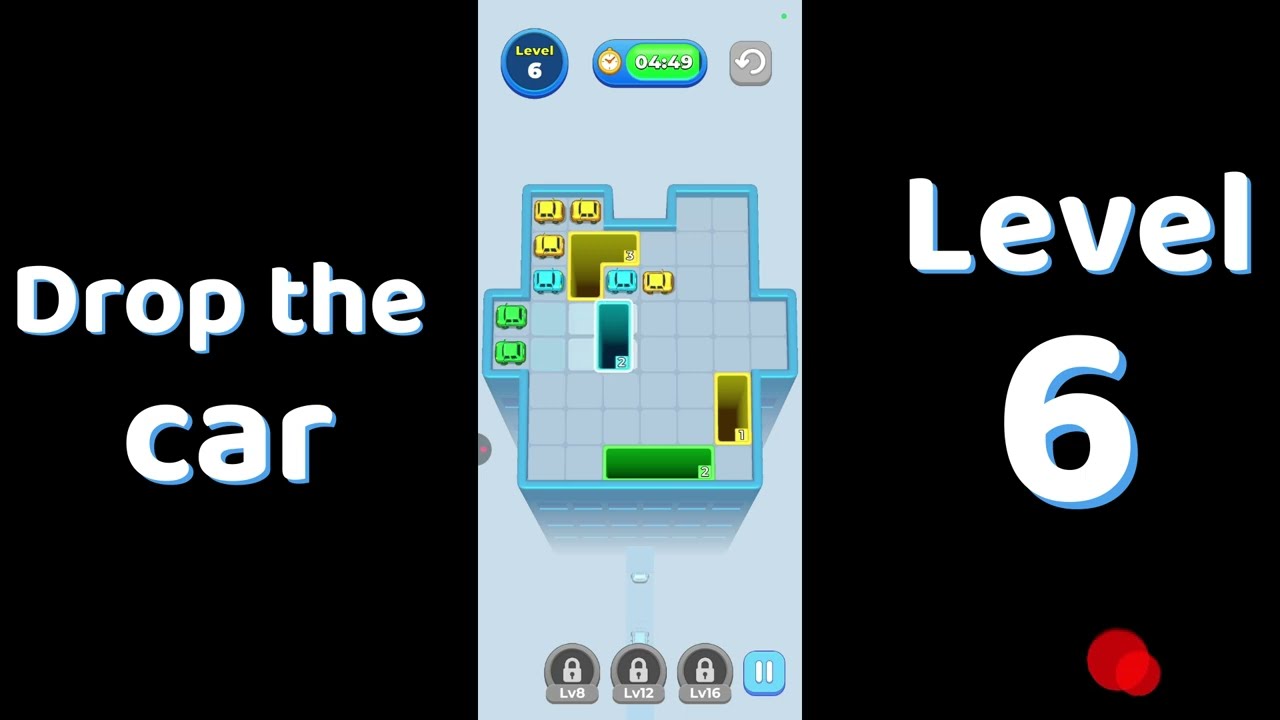 Drop The Car Level 6 🚗 | Color Car Drop Puzzle Gameplay | SolutionGuruji
