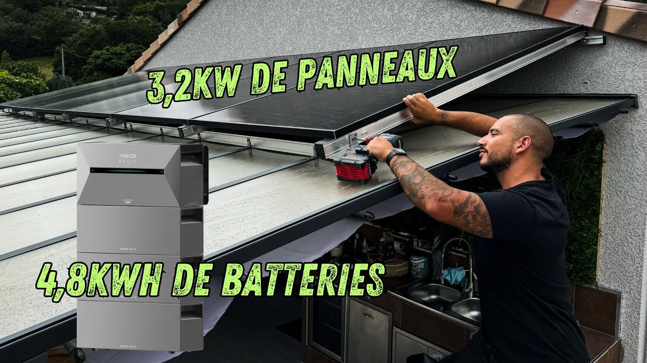 3240w de panneaux solaires sur ma pergola : Anker SOLIX Solarbank 2 E1600 Pro