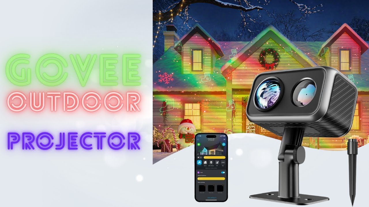Govee Outdoor Projector Light - Dazzle your house with Laser and Aurora Projection!