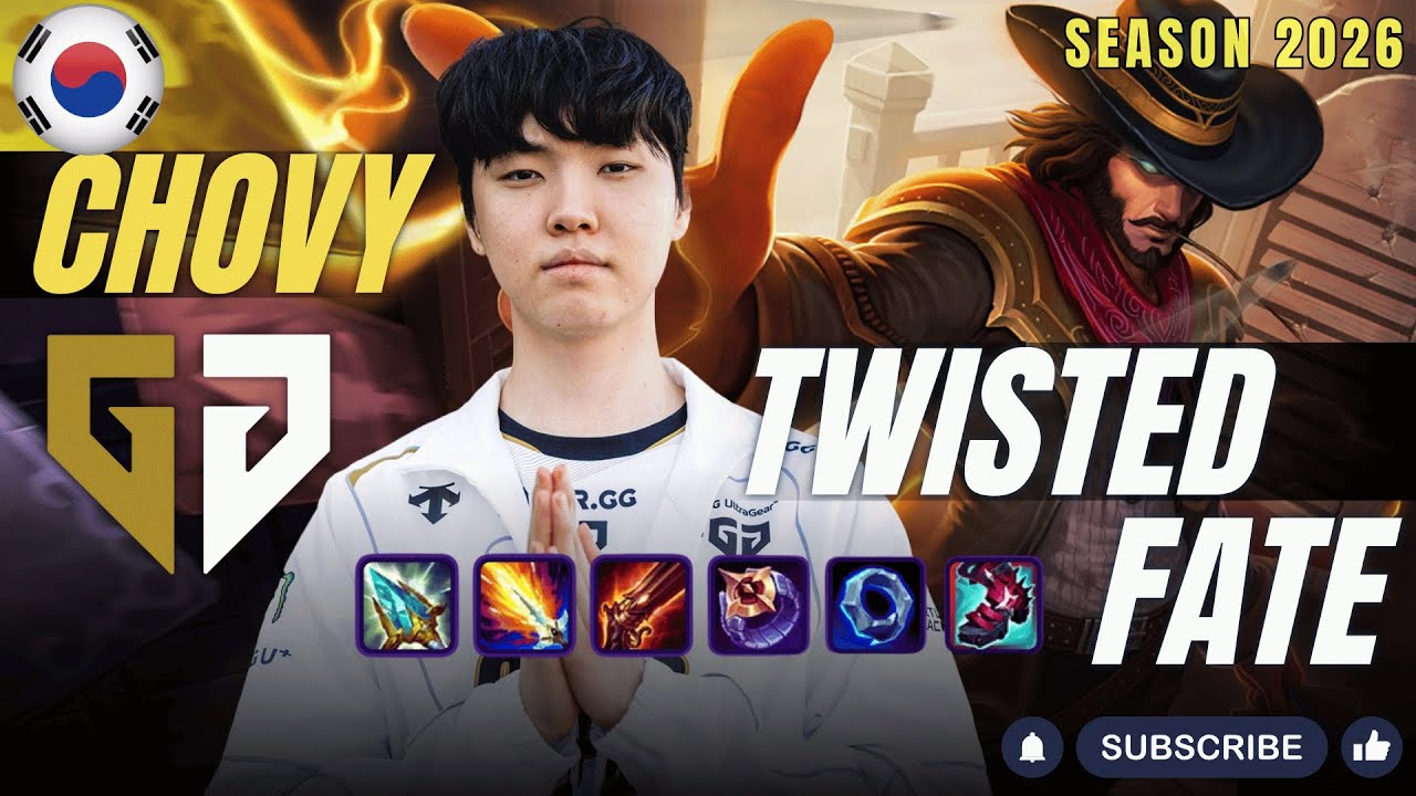 GEN Chovy TWISTED FATE vs MORGANA Mid - Patch 26.2 KR Ranked | lolrec