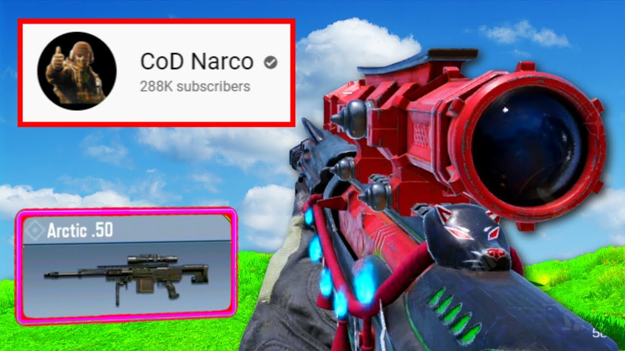 I USED COD NARCO'S SNIPER (ARCTIC 50) and IT'S INSANE!! | COD MOBILE | SOLO VS SQUADS