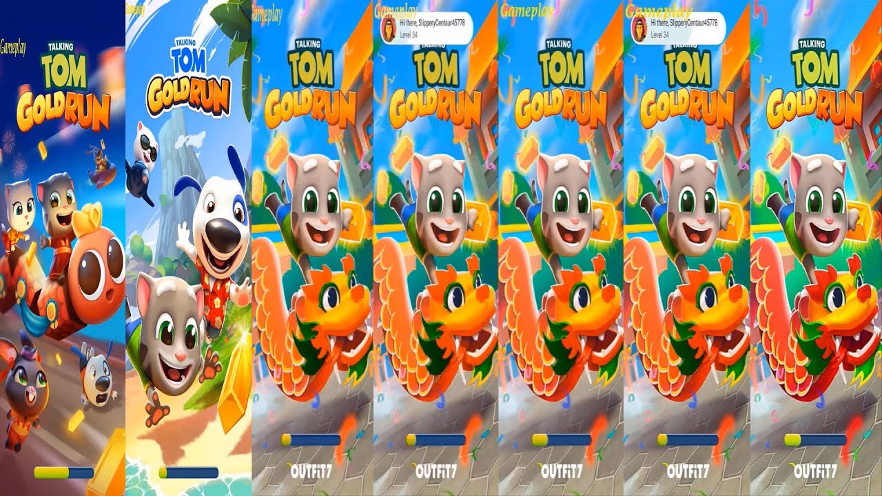 TALKING TOM GOLD RUN 2025 Snake Off Tom VS TOM VS Angela Ginger HANK BEN CATCH  RACCOON Boss Fight