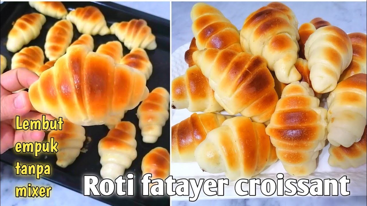 RESEP ROTI ARAB||FATAYER CROİSSANT‼️YG LEMBUT